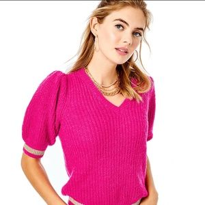 Lilly Pulitzer Skylynn Pink Sweater Small